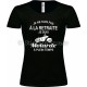 Tee-shirt noir Femme Retraite & Motarde