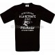 Tee-shirt noir Homme Retraite & Pêcheur