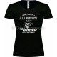 Tee-shirt noir Femme Retraite & Pêcheuse