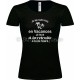 Tee-shirt noir Femme Retraite & Vacances