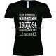 Tee-shirt Noir Femme 30ème Anniversaire La Naissance des Légendes 1994