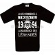 Tee-shirt Noir Homme Anniversaire 30 Ans La Naissance des Légendes 1994