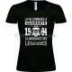 Tee-shirt Noir Femme 40ème Anniversaire La Naissance des Légendes 1984