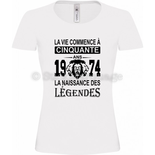 50e anniversaire de 50 ans Joyeux anniversaire cadeau' T-shirt Femme