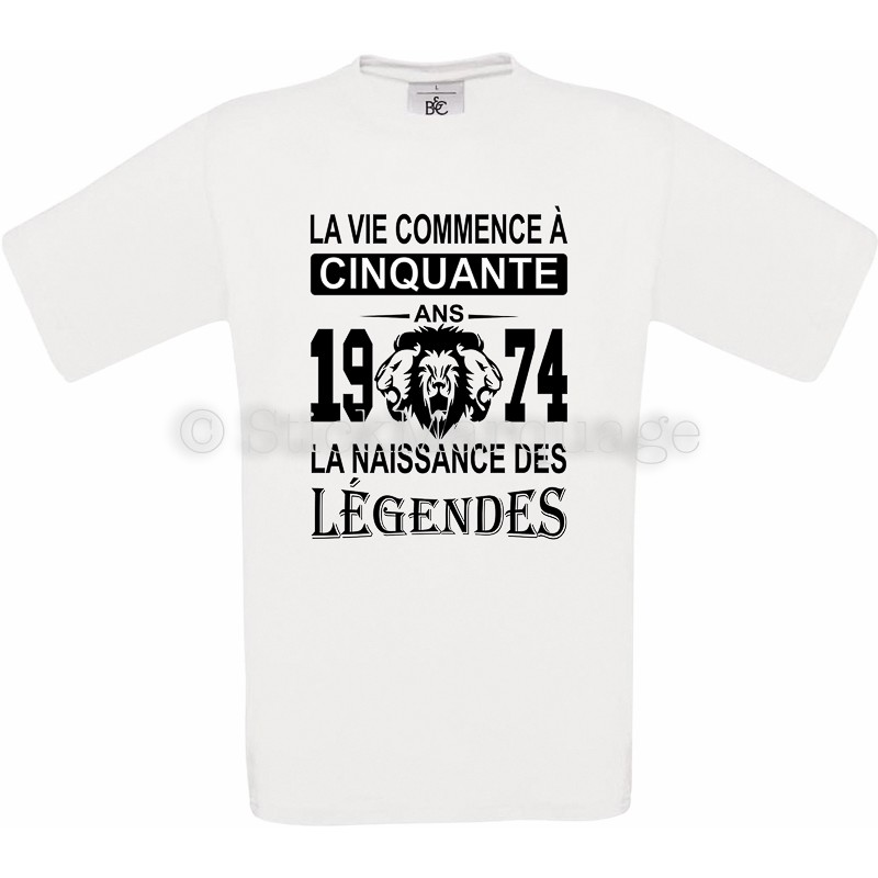 T-shirt anniversaire 20 ans 2004-2024 naissance légende