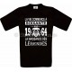 Tee-shirt Noir Homme Anniversaire 60 Ans La Naissance des Légendes 1964