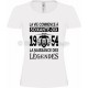 Tee-shirt blanc Femme 70ème Anniversaire La Naissance des Légendes 1954