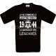 Tee-shirt Noir Homme Anniversaire 80 Ans La Naissance des Légendes 1944