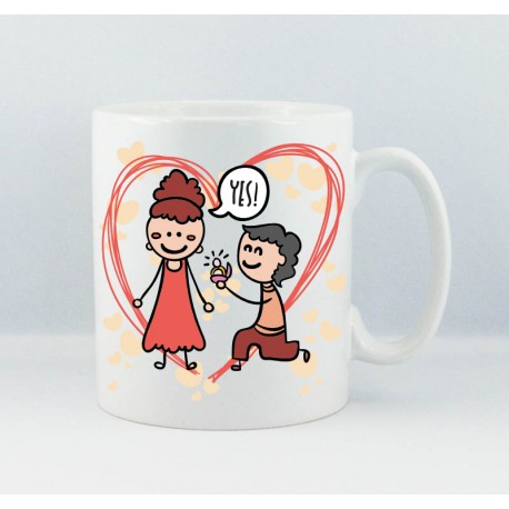 Mug demande en mariage personnalisable