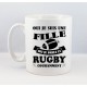 Mug Fille Rugby Noir