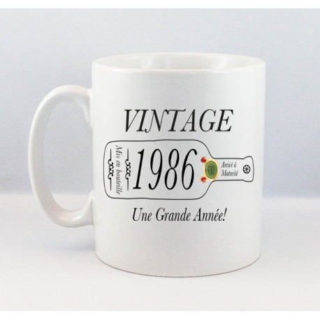 Mug Vintage 30ème Anniversaire 1986