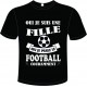 Tee-shirt Noir B&C pour Femme "Football" modèle Homme Exact 190 