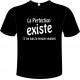 Tee-shirt Noir B&C "Un peu plus Sociable" Homme Exact 190