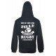 Sweat-shirt Noir à capuche Mixte pour Femme qui parle le Rugby
