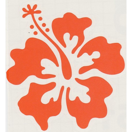 Stickers Fleur d'Hibiscus 02