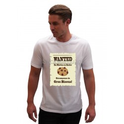 Tee-shirt Sublimation Wanted Cookie