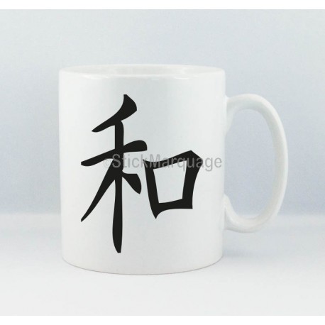Mug Peace/Paix Calligraphie Japonaise