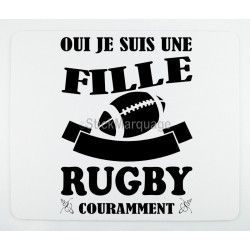 Tapis de souris Rugby pour les femmes