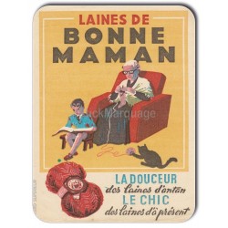 Plaque aluminium Laine de Bonne Maman