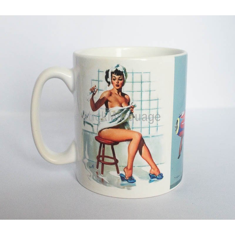 Mug céramique Femme Pin-Up Chaussure Vintage