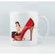 Mug Femme Pin-Up Chaussure Vintage