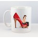 Mug Femme Pin-Up Chaussure Vintage