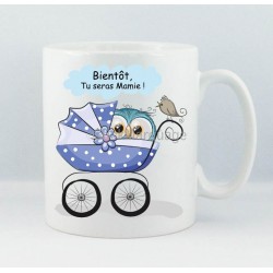 Mug "Bientôt Mamie" Chouette Garçon