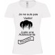 Tee-shirt Blanc "Je ne suis pas vieille" B&C Femme Exact 190 