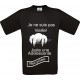 Tee-shirt Noir B&C pour Femme "je ne suis pas vieille" modèle Homme Exact 190 
