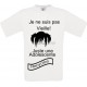 Tee-shirt Blanc B&C pour Femme "je ne suis pas vieille" modèle Homme Exact 190 