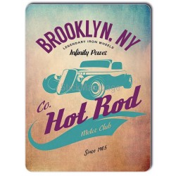 Plaque aluminium Hot Rod Turquoise