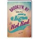 Plaque aluminium Hot Rod Turquoise