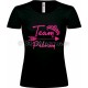 T-shirt Noir Femme EVJF Team de la Mariée