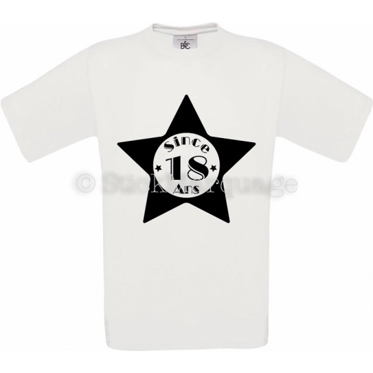 T-Shirt Homme Anniversaire 18 ans