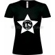 Tee-shirt Noir Femme 18ème Anniversaire "Since 18 Ans"