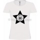 Tee-shirt Blanc Femme 30ème Anniversaire "Since 30 Ans"