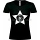 Tee-shirt Noir Femme 30ème Anniversaire "Since 30 Ans"