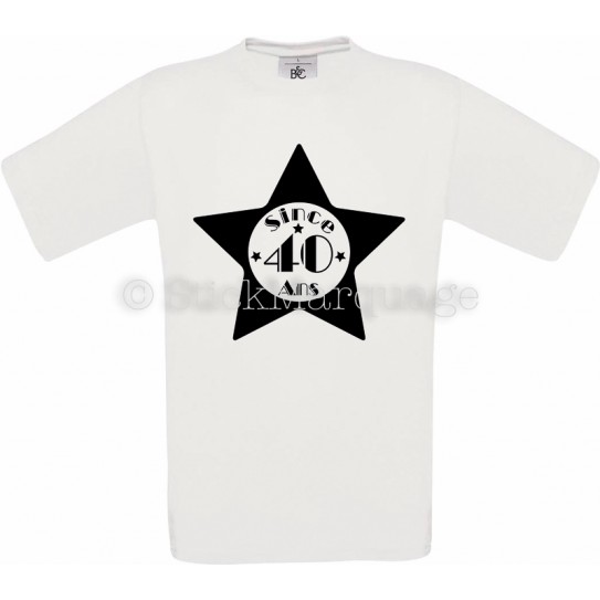 40th Anniversaire 40 Ans Homme Coton T-Shirt