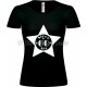 T-shirt Star Noir Femme 60ème Anniversaire "Since 60 Ans"