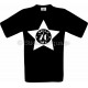 T-shirt Star noir Homme 70ème Anniversaire - Since 70 Ans