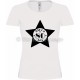 T-shirt Star Blanc Femme 80ème Anniversaire "Since 80 Ans"