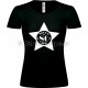 T-shirt Star Noir Femme 80ème Anniversaire "Since 80 Ans"