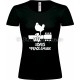 T-shirt noir femme Woodstock 3 Days of Peace & Music