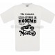 Tee-shirt blanc homme moto Norton