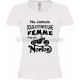 T-shirt blanc femme moto Norton