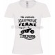 T-shirt blanc femme moto Triumph