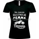 T-shirt noir femme moto Triumph