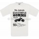 Tee-shirt blanc homme moto Harley-Davidson