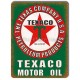 Plaque aluminium Texaco Motor Oil USA