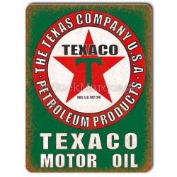 Plaque aluminium Texaco Motor Oil USA